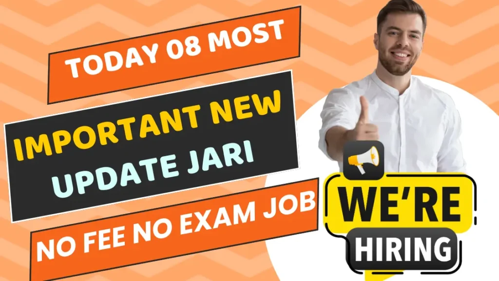 Feb 25 Top 08 Vacancy No Fee No Exam Only Interview