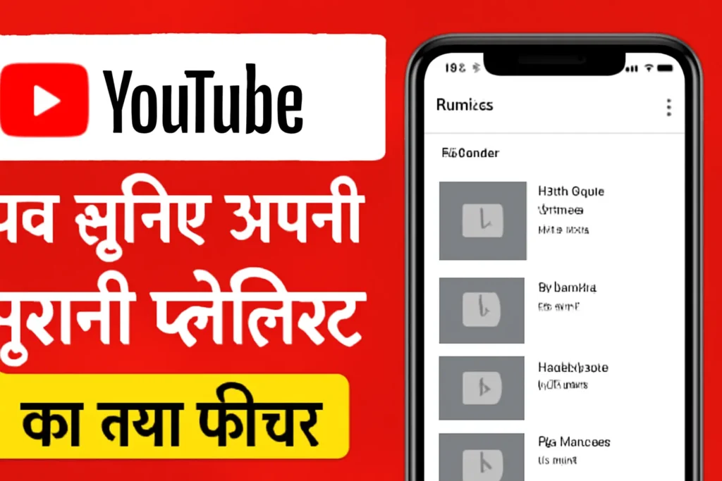 YouTube पर अब सुनिए अपनी पुरानी प्लेलिस्ट: YouTube का नया फीचर | Youtube Playlist Most Important New Features Launched